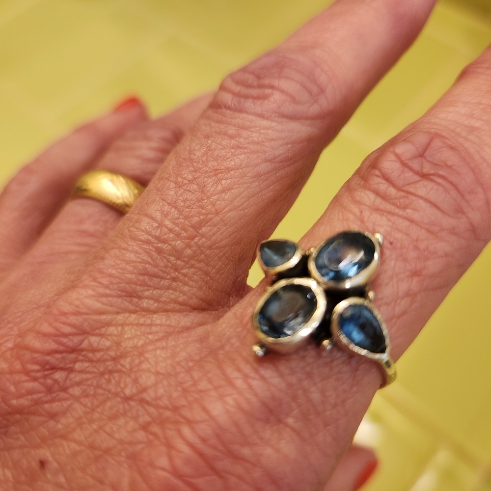 Sundance Mayfair Topaz Ring 7.5-8 Blue
